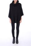 PONCHO BIG MESH 0304 BLACK