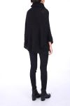 PONCHO BIG MESH 0304 BLACK