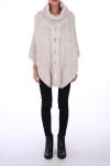 PONCHO BIG MESH 0304 BEIGE