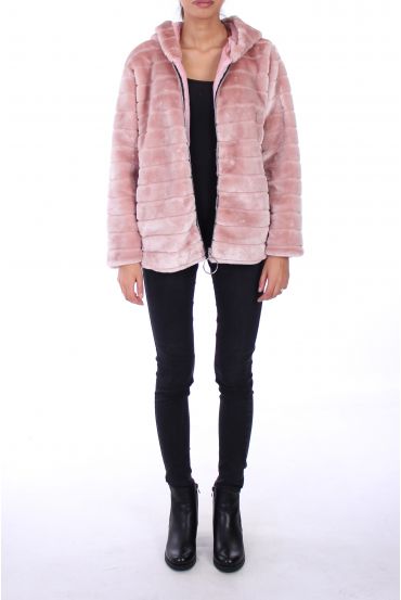 COAT FUR SYNTHETIC 0311 PINK