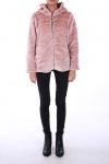 MANTEL, PELZ, SYNTHETISCH 0311 ROSA