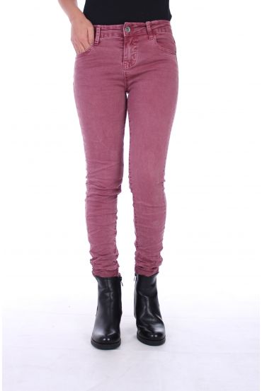 JEANS X 4 36-38-40-42 0339 MAUVE