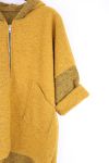 LARGE SIZE COAT ZIPS 0350 MUSTARD