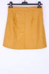 FALDA DE CUERO DE IMITACIÓN X 4 S-M-L-XL 0342 MOSTAZA