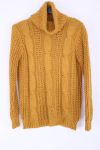 PULL COL ROULE TWIST 0354 MUSTARD