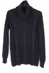 PULL COL ROULE TORSADE 0354 NOIR