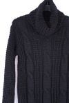 PULL COL ROULE TWIST 0354 BLACK