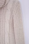 PULL COL ROULE TORSADE 0354 BEIGE