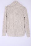 PULL COL ROULE TORSADE 0354 BEIGE