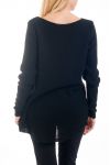 KNIT PULLOVER AJOURE 0376 BLACK