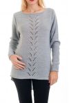 DE PUNTO DE JERSEY AJOURE 0376 GRIS