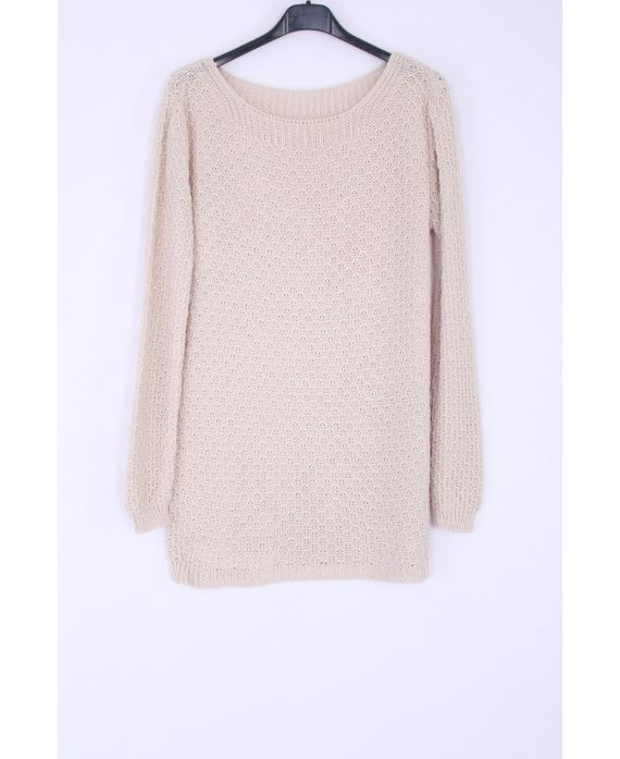 KNIT PULLOVER 0377 BEIGE