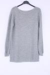 KNIT PULLOVER 0377 GREY