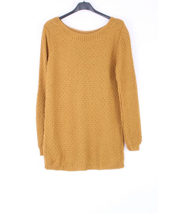 KNIT PULLOVER 0377 MUSTARD