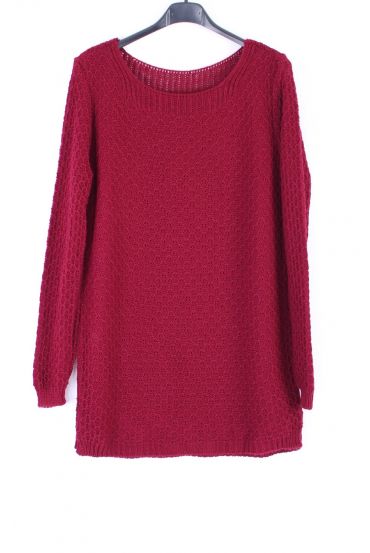 MAGLIA PULLOVER 0377 BORDEAUX