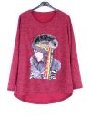 MAGLIONE DONNA 0385 BORDEAUX