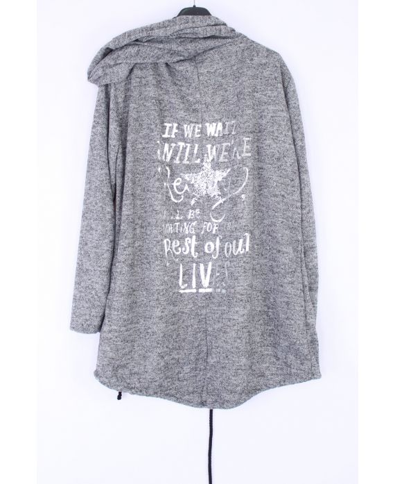 JACKET BACK SCRIPTURES 0386 GREY