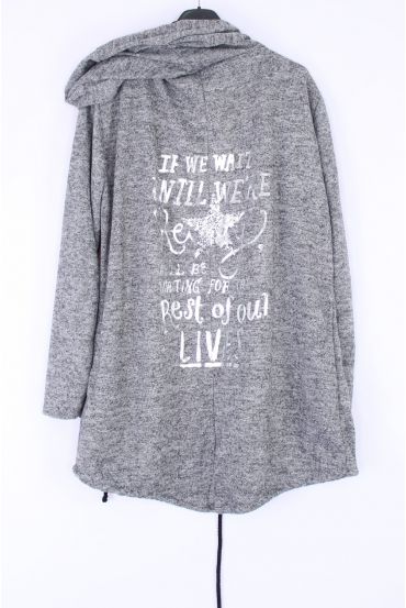 JACKET BACK SCRIPTURES 0386 GREY