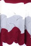 DE PUNTO DE JERSEY HABS AJOURE 0379 BURDEOS