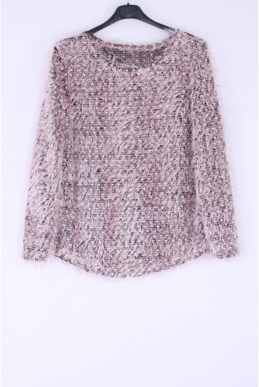 PULLOVER LUREX 0399 ROSA