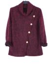 PULL DOUX BOUTONS 0398 BORDEAUX
