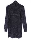 PULL COL ROULE LUREX AJOURE 0391 NOIR