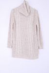 PULL COL ROULE LONG 0390 BEIGE