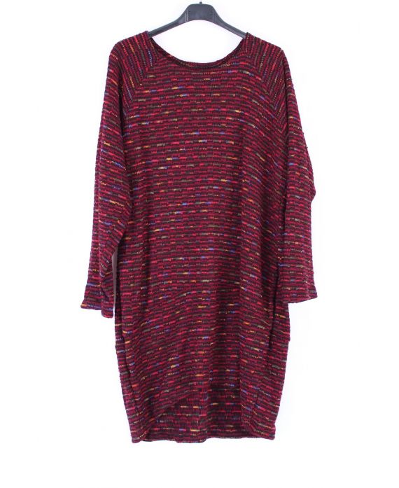 PULL TUNIQUE 0383 BORDEAUX