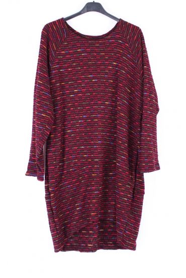 PULL TUNIQUE 0383 BORDEAUX