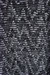 DI GRANDI DIMENSIONI MAGLIA LUREX A ZIG-ZAG 0389 NERO