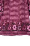 GRANDE TAILLE ROBE IMPRIMEE 0374 BORDEAUX