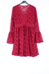 KLEID SPITZE BOHEME 0403 BORDEAUX