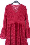 DRESS LACE BOHEME 0403 BORDEAUX