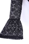 VESTIDO DE ENCAJE DE LA BOHEME 0403 NEGRO