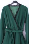 DRESS LACE DRAPEE 0402 GROEN