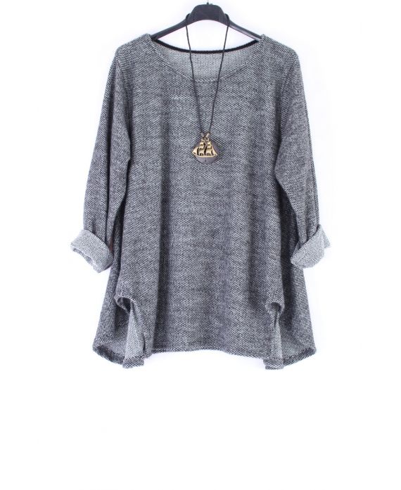 LARGE SIZE TUNIC 0314 BLACK