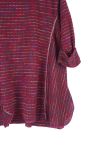 GRANDE TAILLE PULL FIL COLORE 0319 BORDEAUX