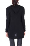 HOODED SWEATJACKET 0247 BLACK