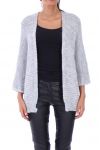 GILET GROSSE MAILLE 0147 GREY