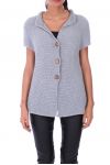 GILET IN MAGLIA 0260 GRIGIO