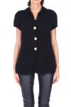 GILET IN MAGLIA 0260 NERO