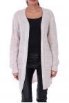 GILET COTELE GROSSE MAILLE 0249 BEIGE