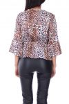 BLOUSE LEOPARD 0132 BEIGE