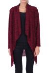 GILET TISSU CHINE 0228 BORDEAUX