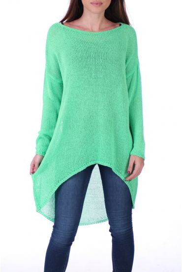 PULLOVER TUNIKA FEINE MASCHE 0500 NEONGRÜN