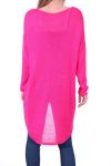 PULLOVER TUNIKA FEINE MASCHE 0500 NEON PINK