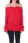 BLOUSE EPAULES DENUDEES 0503 ROUGE