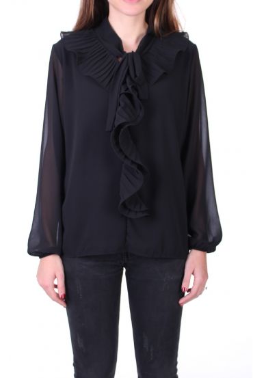 BLUSA DE ESCOTE SUSURRO 0507 NEGRO