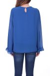 BLOUSE DENTELLE 0511 BLEU ROYAL