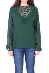 BLOUSE LACE 0511 MILITAIRE GROEN